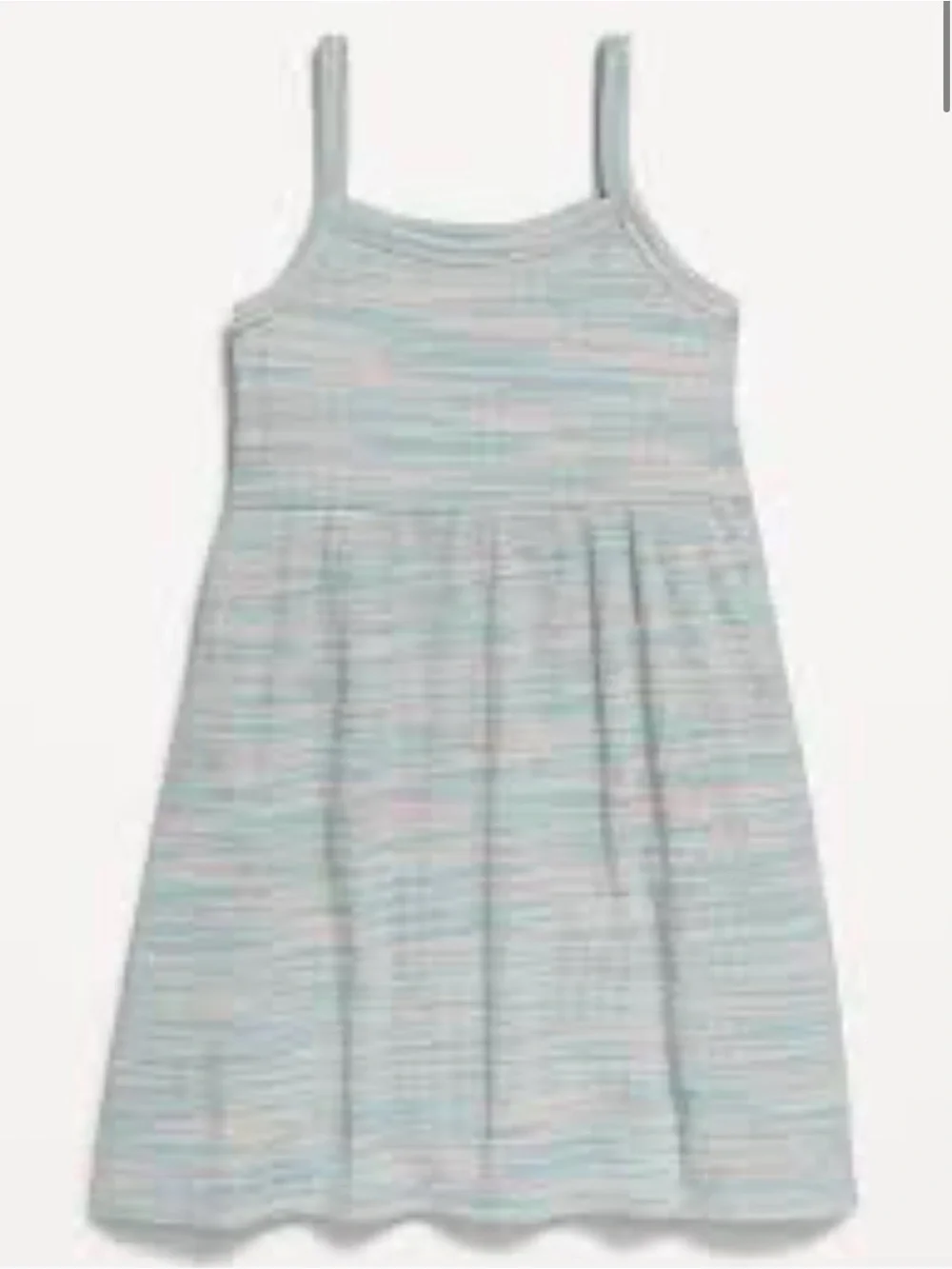 Girls' Light Blue Striped Spaghetti Strap Dress-Brand New With Tags